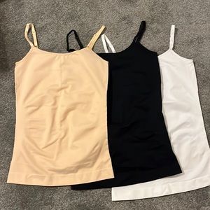 Set of three shapewear tanks